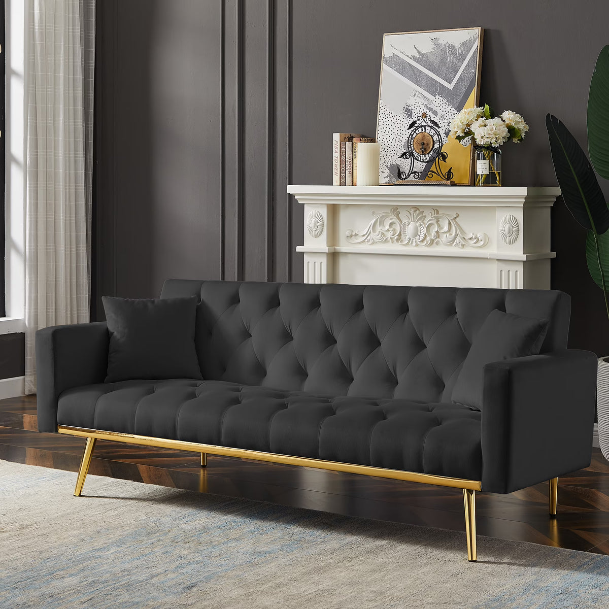 Convertible Folding Futon Sofa Bed Z13892
