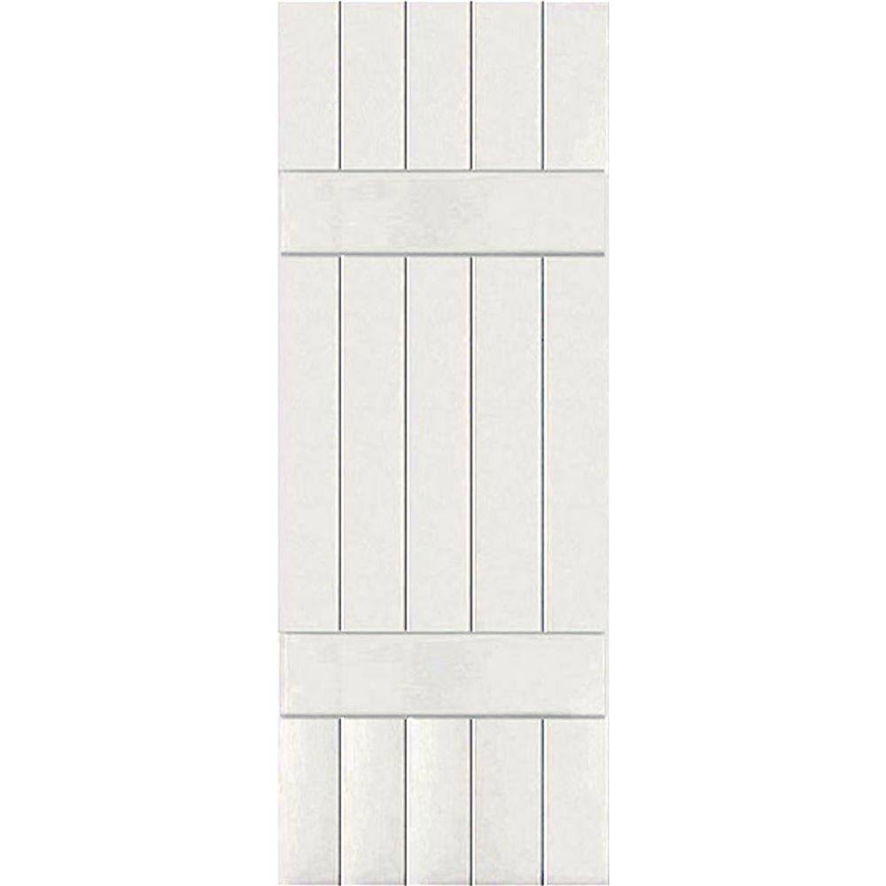 White Board and Batten Shutters Pair Q502599