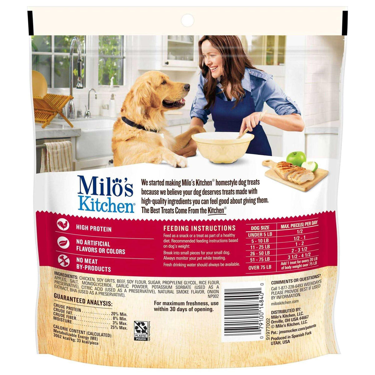 Chicken Apple Sausage Slices Dog Treats Z201