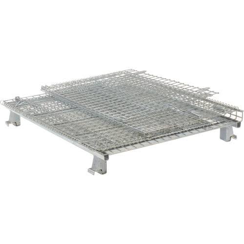 Folding Wire Container 48x40x36-1/2 3000-4000 lb Cap. Drop Gate I2830
