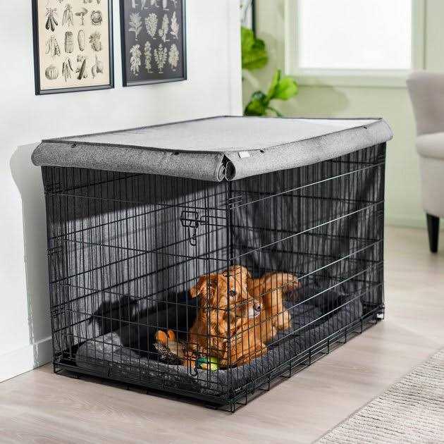 Faux Linen Dog Crate Cover O9332