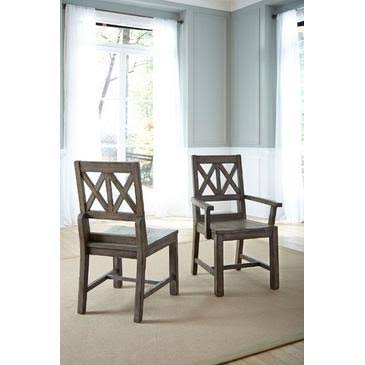 Gray Wood Arm Chair H7788