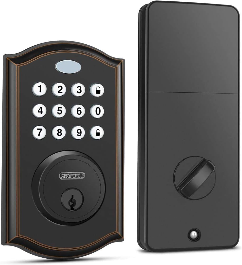Keypad Deadbolt Lock, Keyless Entry Door Lock, Electronic Deadbolt, Pack of 2 U630832
