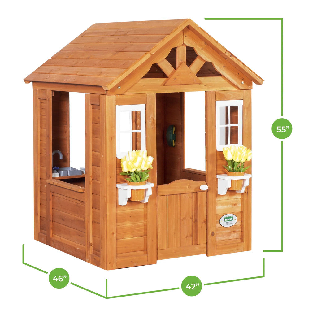 Cedar Wooden Playhouse Q7615