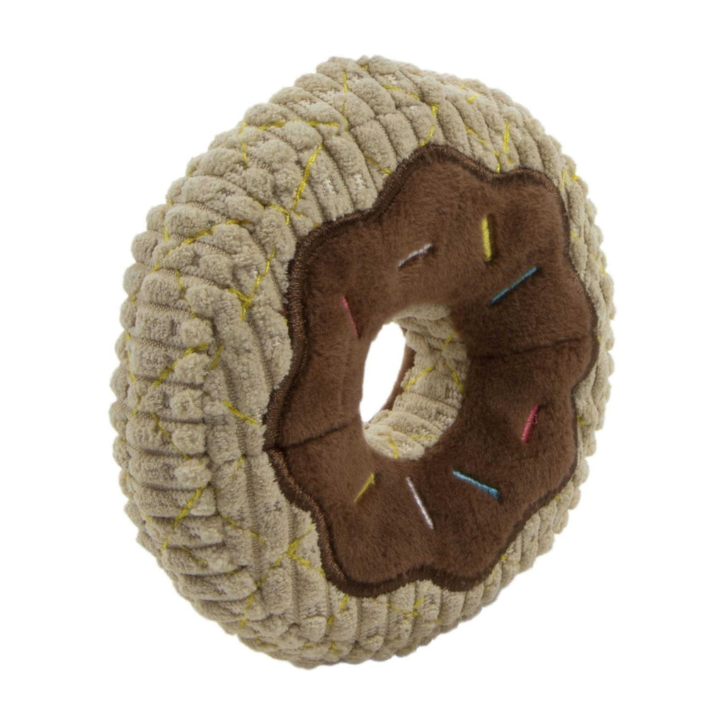 Donut Squeaky Plush Dog Toy S5623