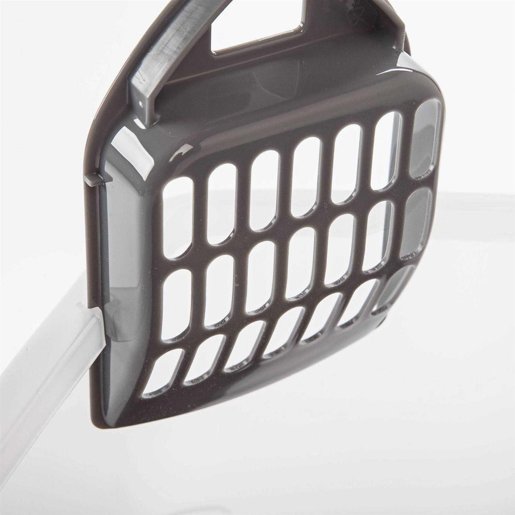 Open Top Cat Litter Box with Shield and Scoop T3417