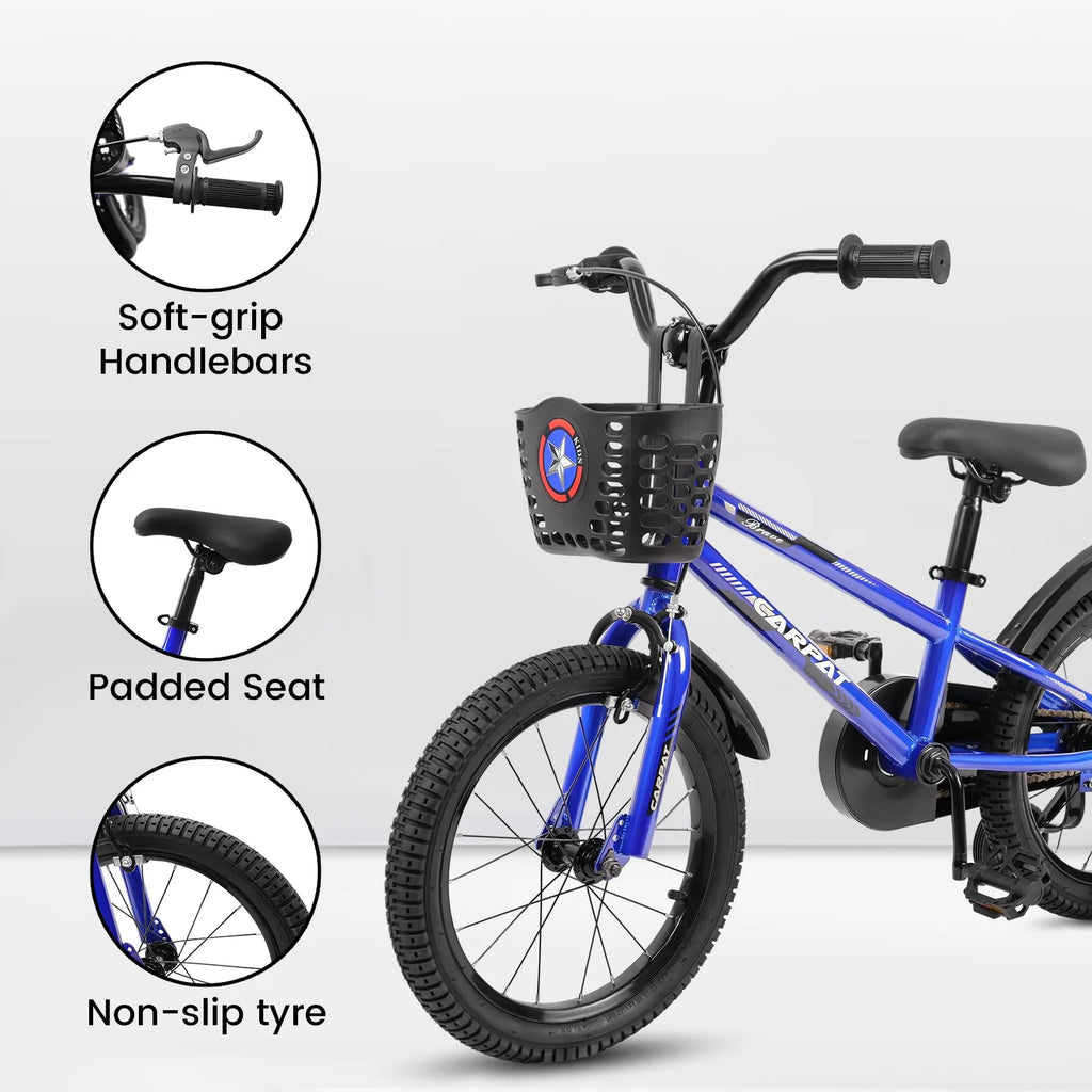 14 Inch Kids Bike with Training Wheels and Basket B2645
