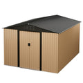 8 x 6 FT Metal Outdoor Storage Shed with Lock D12876