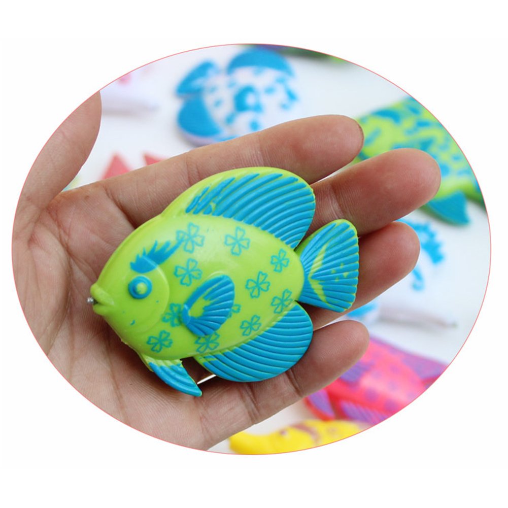 Magnetic Fishing Toy Set with 1 Fishing Rod and 6 Fishes Q8770