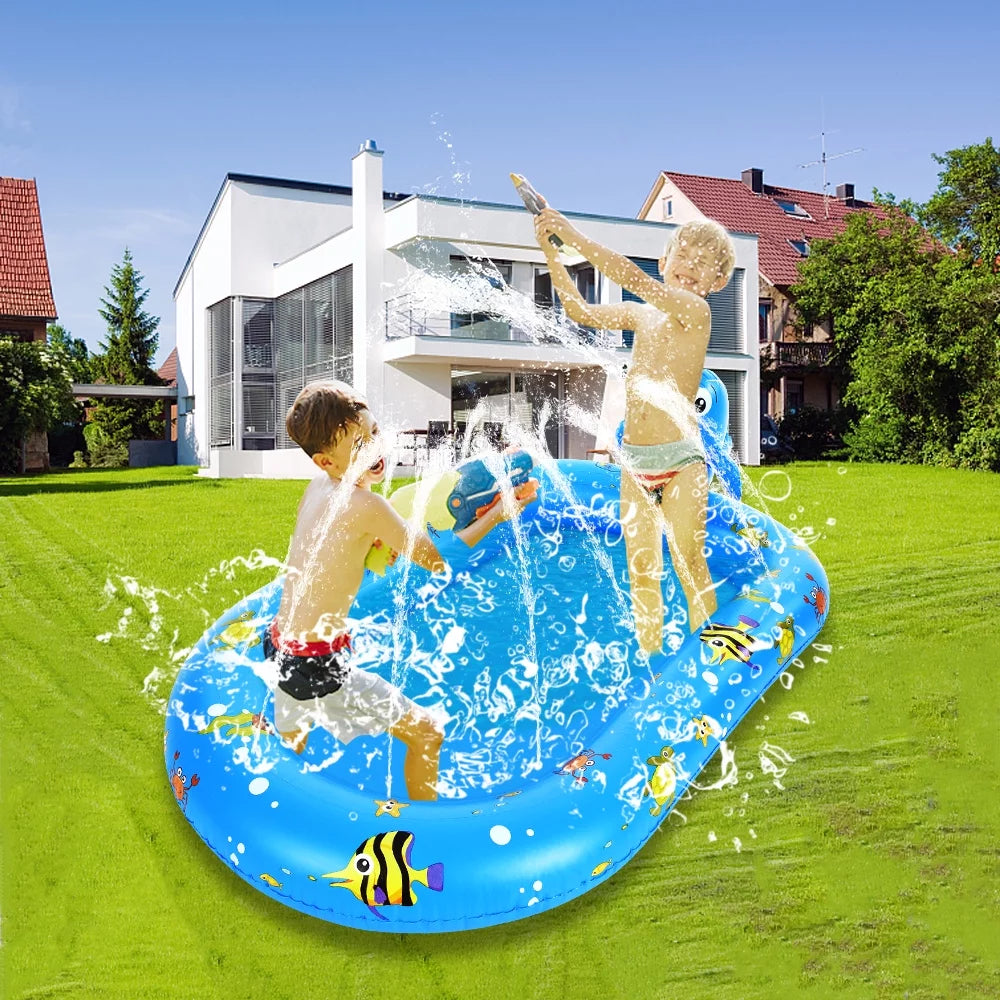 Inflatable Sprinkler Pool 67 * 40in H213