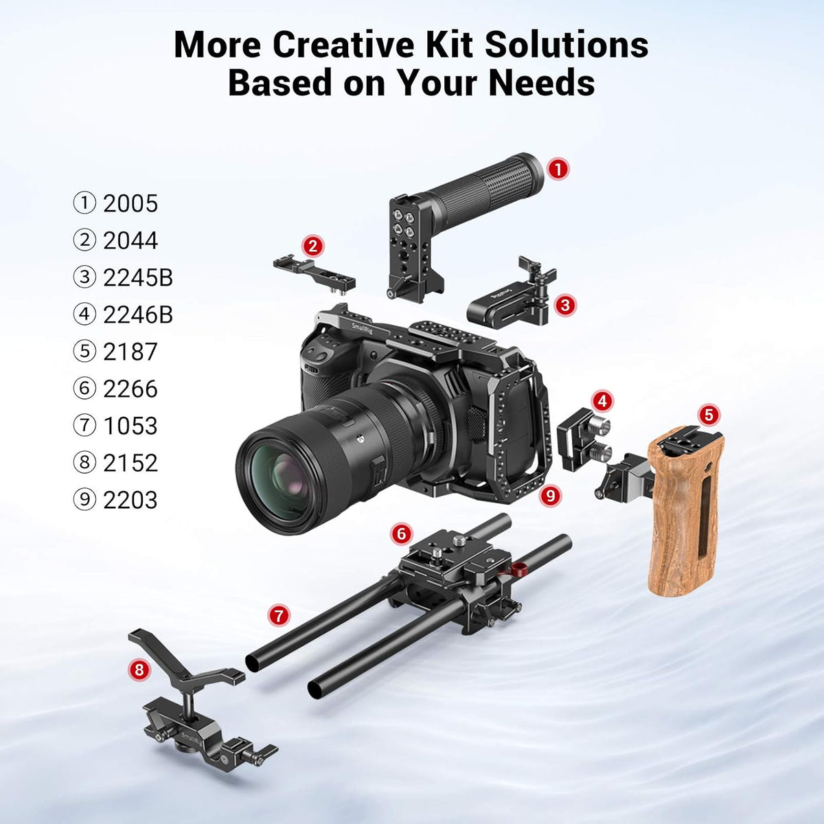BMPCC Baseplate for Manfrotto 501PL Black Design H4761