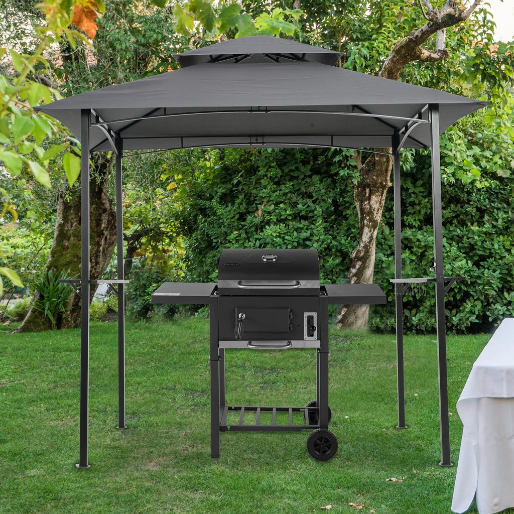 Steel Grill Gazebo Double Tier Top Canopy B661