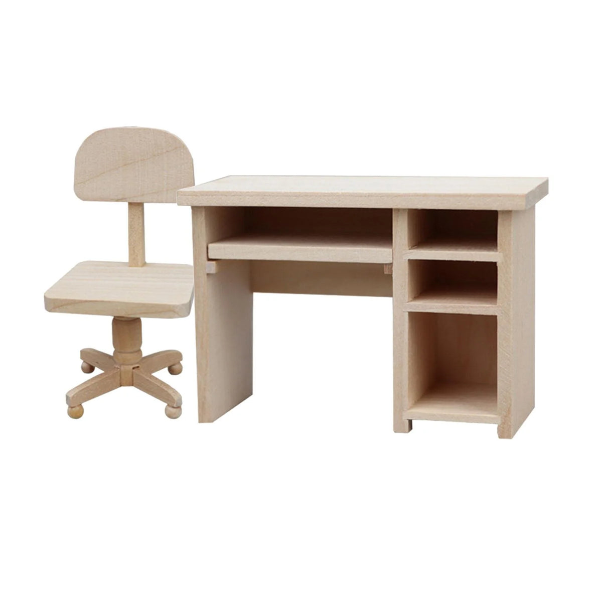 1/12 Mini Office Desk and Chair Dollhouse Furniture R1390