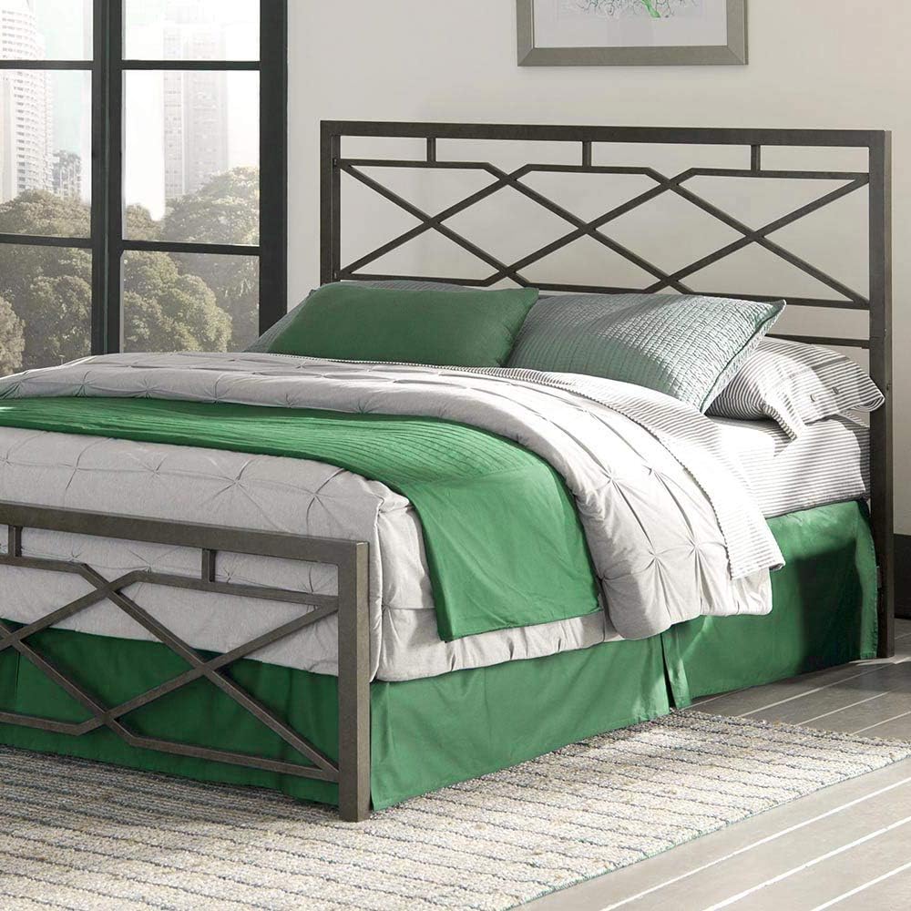 Queen Size Metal Bed Frame with Headboard and Footboard G73494