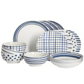 Light Blue 16-Pieces Fine China Dinnerware Set K778