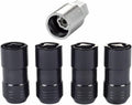 Wheel Lock Nut Set, 4 Pack, Cone Seat, M14 x 1.5, 21mm & 22mm Dual Hex, Black E32070