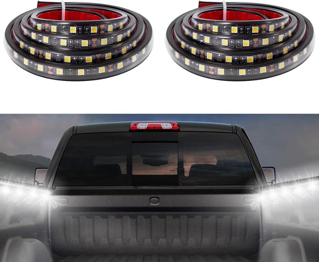 12V 2PCS 60inch RGB LED Truck Bed Light Strip Kit with RF Remote W797