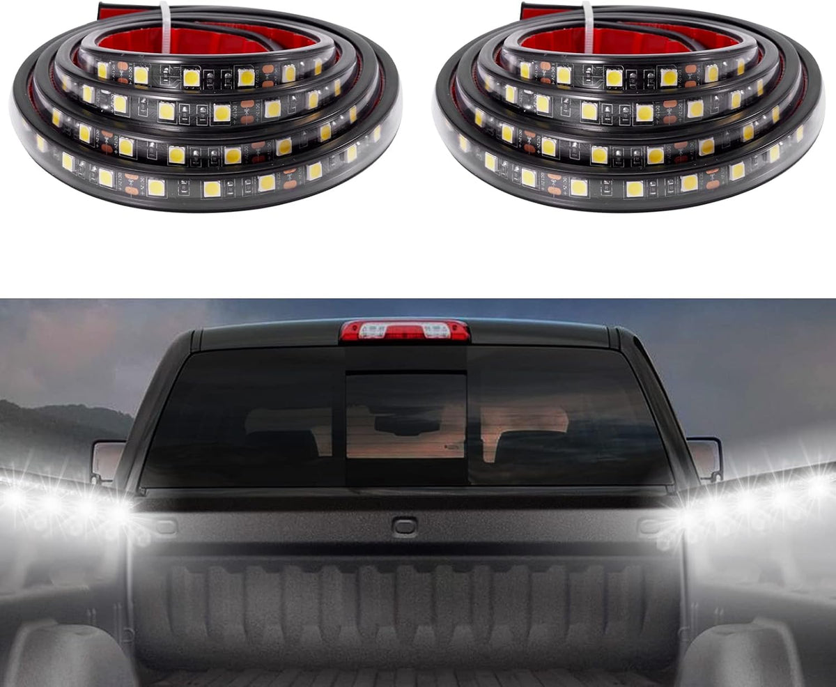 12V 2PCS 60inch RGB LED Truck Bed Light Strip Kit with RF Remote W797
