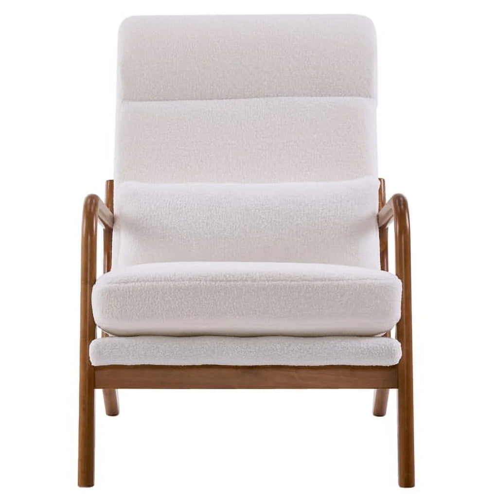 Mid-Century Modern Accent Chair with Lumbar Pillow V740
