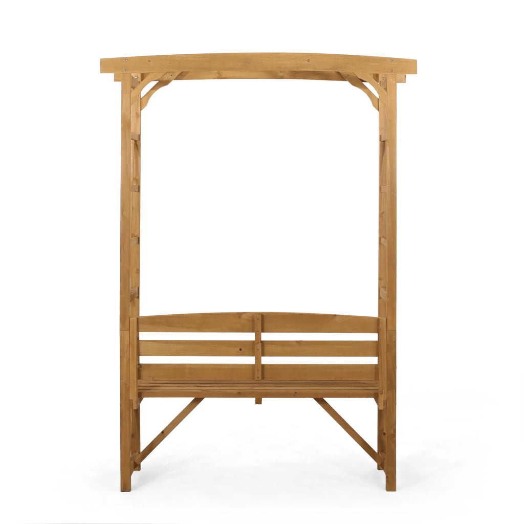 Outdoor Fir Wood Arbor Bench U945