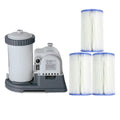 2500 GPH Swimming Pool Filter Pump + Replacement Filter Cartridge 3 Pack L98583