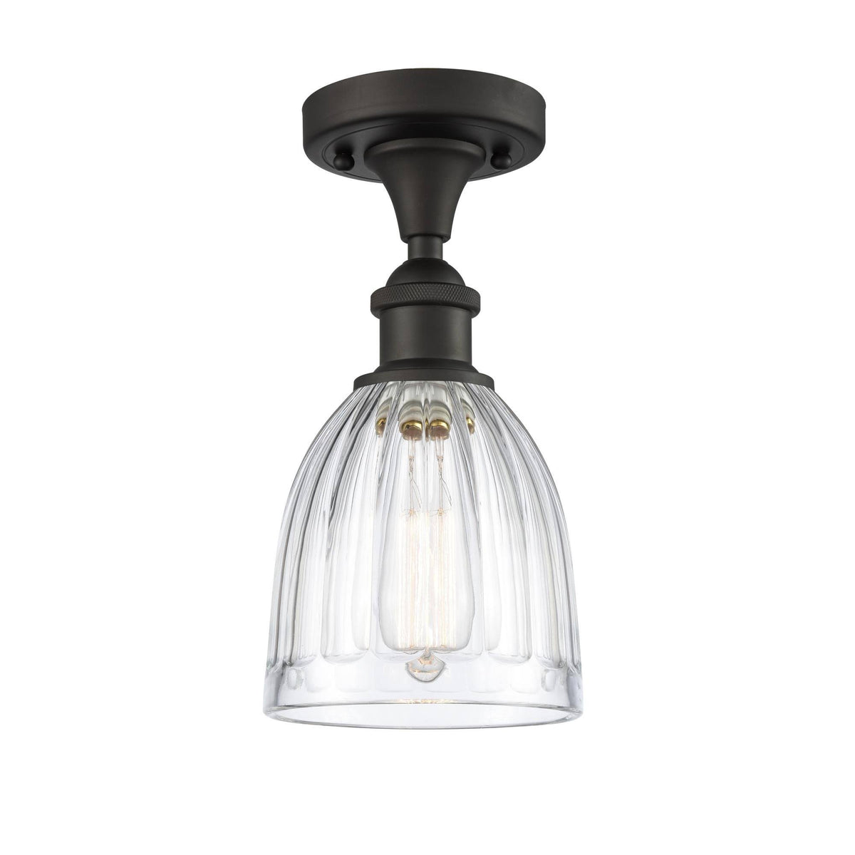Oil Rubbed Bronze Semi-Flush Mount Light J2839