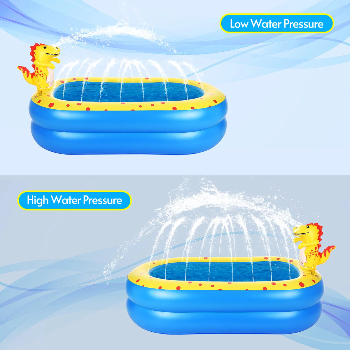Inflatable Sprinkler Pool 67 * 40in H213