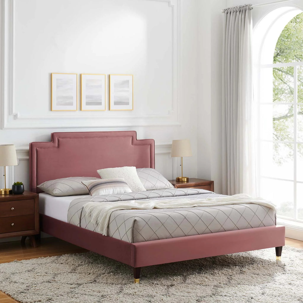 King Velvet Bed N95921