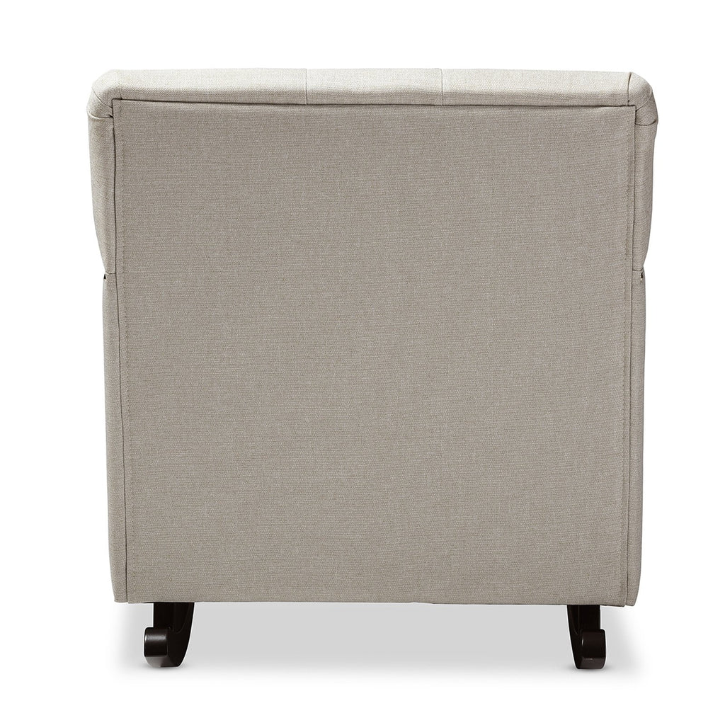 Gray Fabric Upholstered Rocking Chair M915393