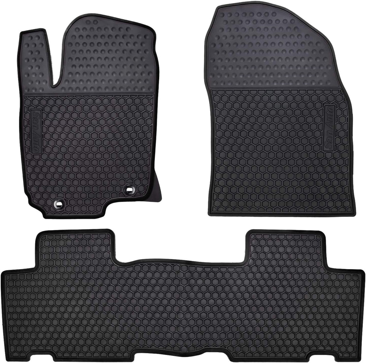 Custom Fit Black Rubber Car Floor Mats for Toyota RAV4 2019-2022 Y2318