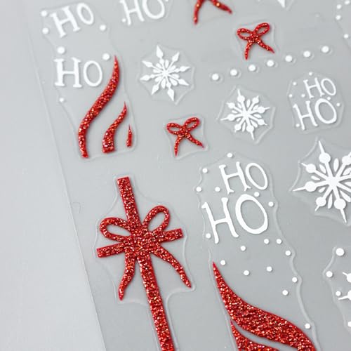 8 Holiday Nail Art Stickers Variety Pack M5102