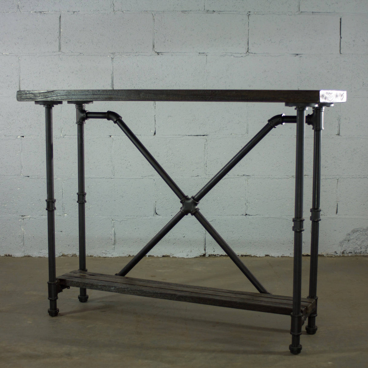 Bronze Industrial Console Table G849