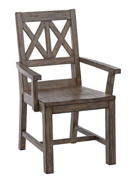 Gray Wood Arm Chair H7788