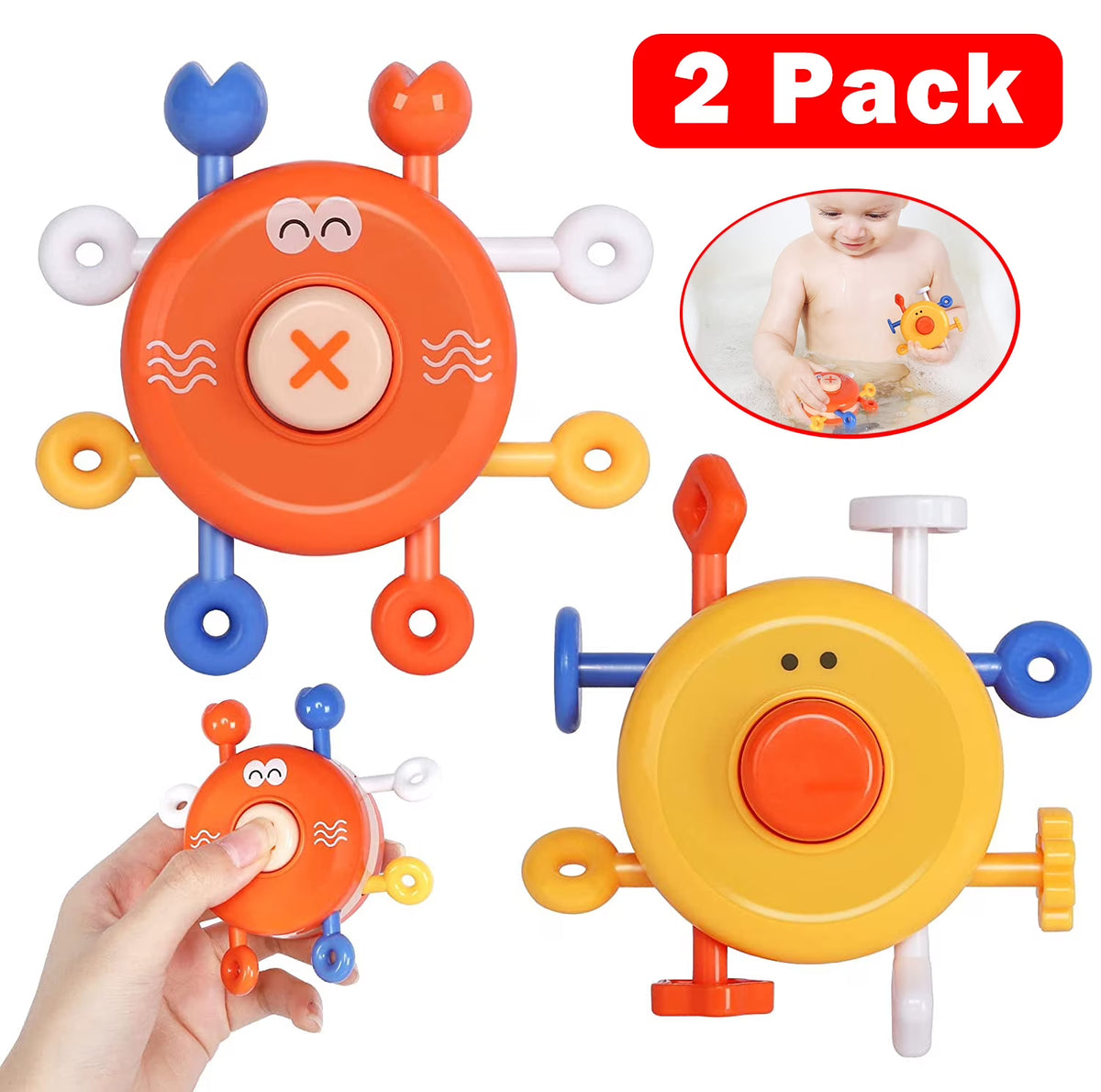 2 Pack Baby Finger Push Toy Music Exercise Toy R348