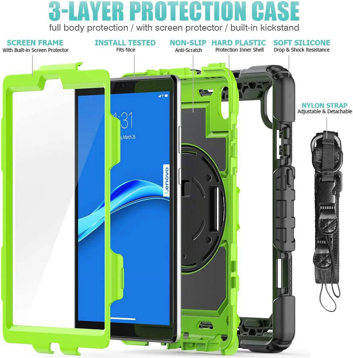 Protective Shockproof Cover with Screen Protector S1412