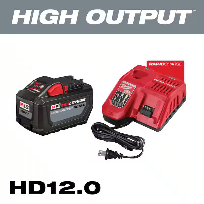 18-Volt Lithium-Ion Battery Pack 12.0 Ah and Rapid Charger Starter Kit S25268