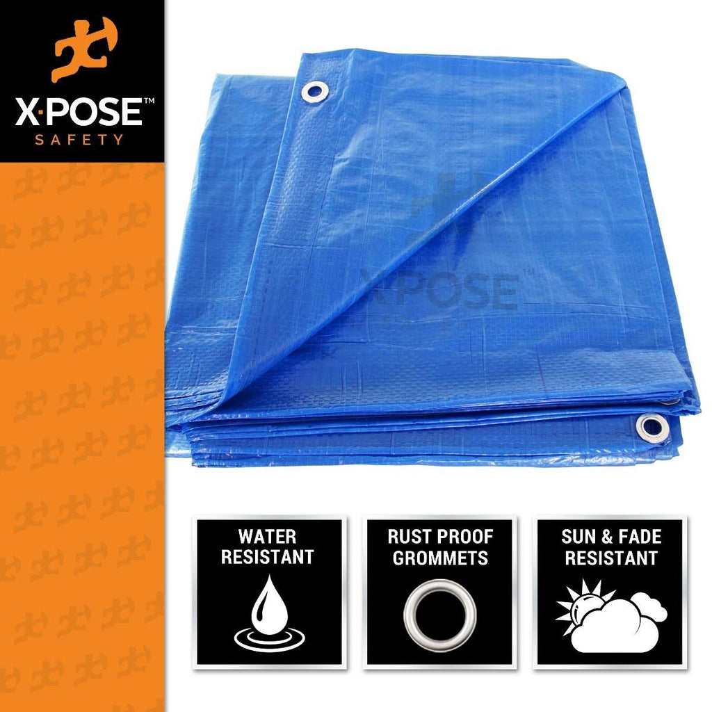 Blue Poly Tarps 16 x 20, Case of 8 O133