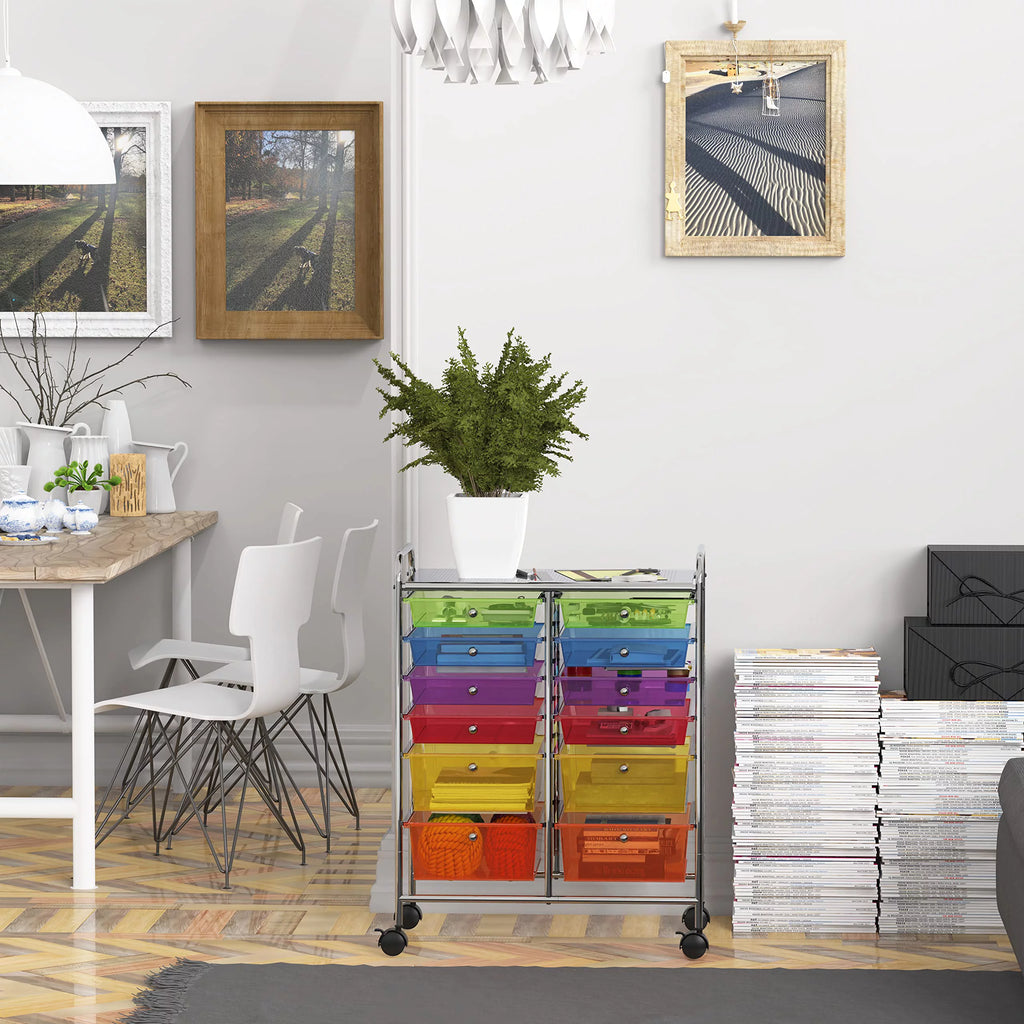 12 Drawers Rolling Storage Cart L908461