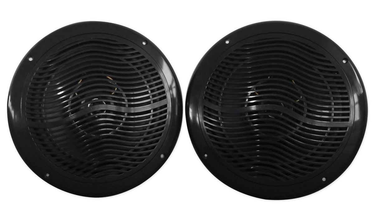 Black 8" 800 Watt Waterproof Marine Boat Speakers E996