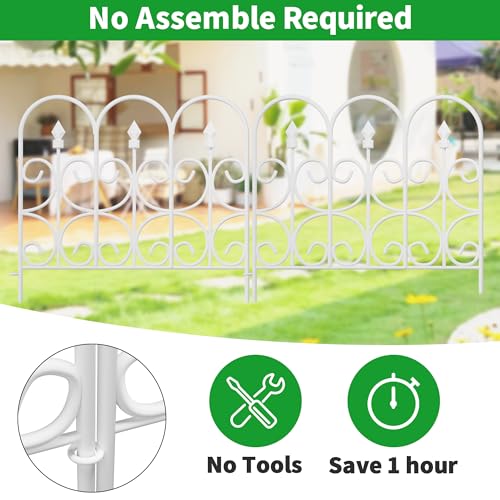 8 Panels Decorative Garden Fence and Border A11702