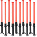 10 Pieces 21-inch Traffic Control Wand with 2 Flashing Modes S722864
